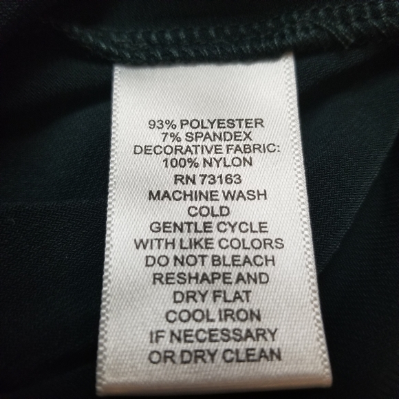 Cupio Teal long sleeve flutter/lace blouse - Picture 5 of 6